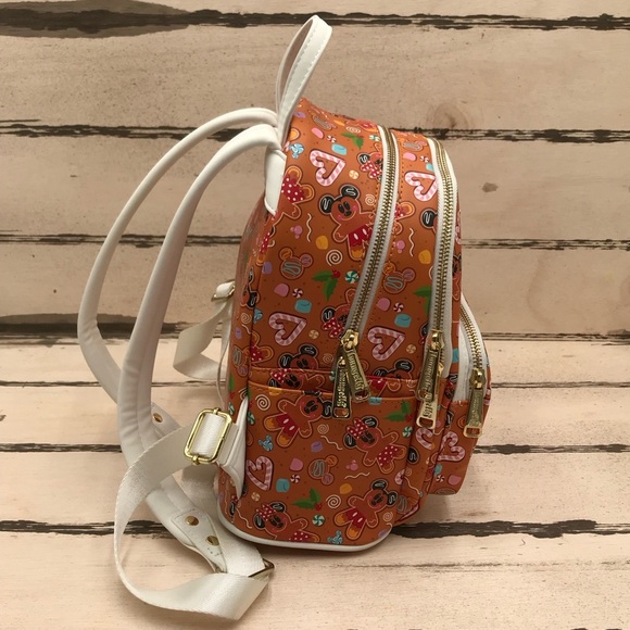 Disney LoungeFly Ginger Bread Backpack & Wallet - Picture 7 of 14